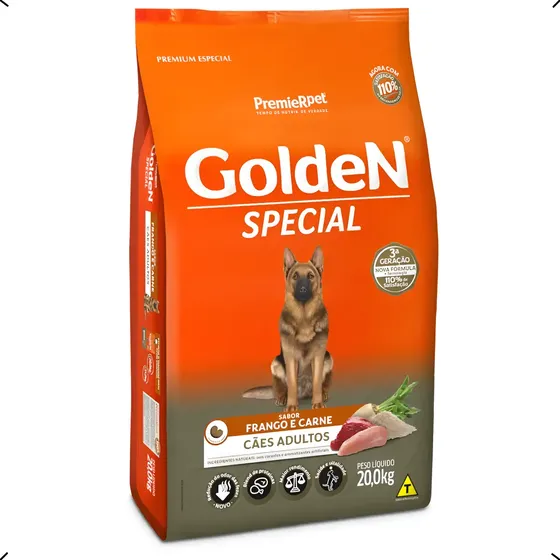 Ração Golden Special Adulto Todas As Raças 20kg
