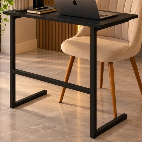 Escrivaninha Mini - Notebook, Quarto, Home Office Preto