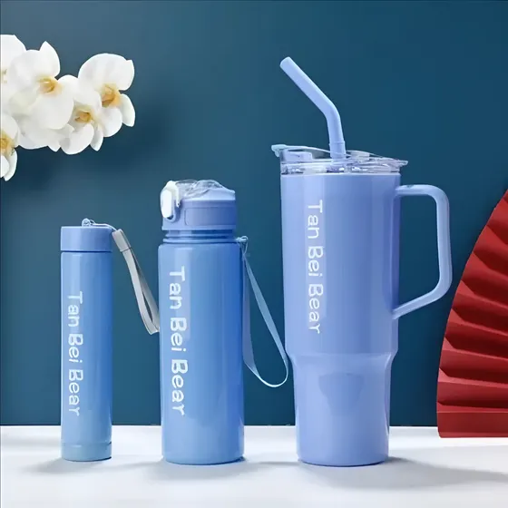 Kit 3 Garrafas Água Academia Corrida Squeeze Motivacional