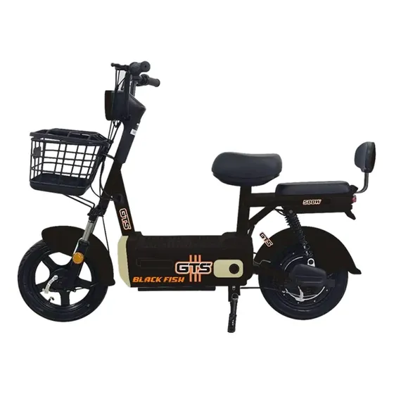 Bicicleta Elétrica Black Fish 500w Preto/bege Preto/bege