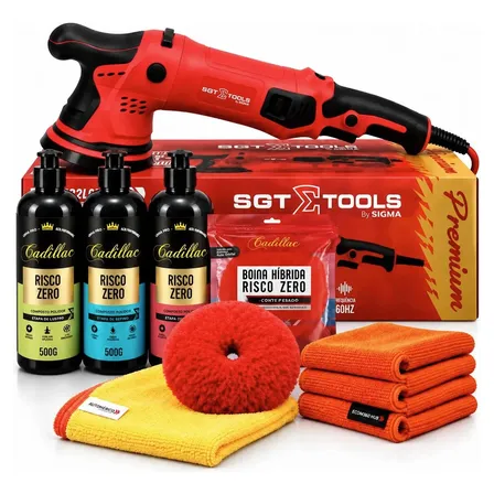 Politriz Roto Orbital Sgt 1200w Sgt-5116p Premium Red&shine Vermelho 220v