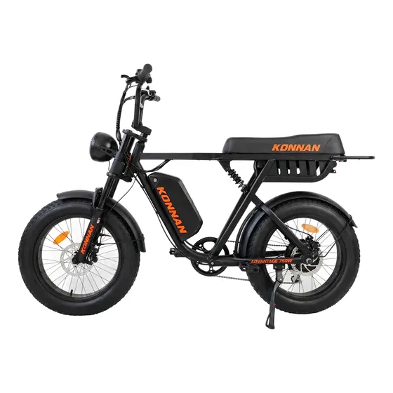 Bicicleta Elétrica Advantage 750w Preto/laranja