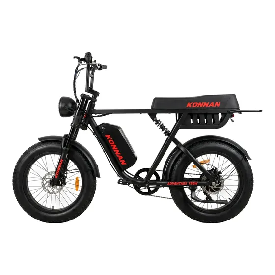 Bicicleta Elétrica Advantage 750w Preto/vermelho Preto/vermelho