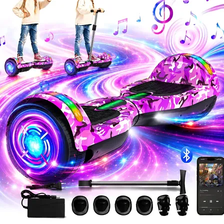 Hoverboard Skate Elétrico 6.5 Bluetooth Led Com Kit