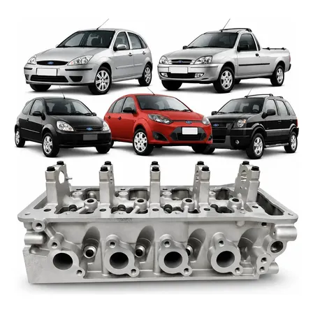 Cabeçote Ka Fiesta Focus Courier Zetec Rocam 1.6 8v Flex