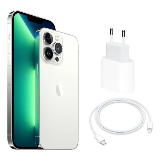 iPhone 13 Pro Max (256gb) Prata Original 5g Menor Preço + Nf (Novo com caixa aberta)