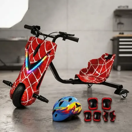 Patinete Triciclo Infantil Drift Elétrico Brinquedo 100kg Desenho 9b
