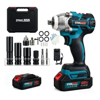 Chave De Impacto Elétrica 68vf/98vf Brushless Kit 2 Baterias 68vf Kit Com 1 Baterias De Lítio