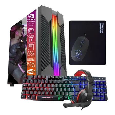 Pc Gamer Completor Intel I7 Wifi Ssd 960gb 16gb Gt730 4gb 960 Gb 16 Gb Nvidia Geforce Gt 730 4gb