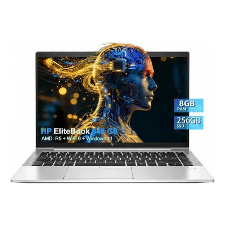 Notebook Hp Elitebook 845g8 Ryzen 5 5650 8gb Ram 256gb Ssd Prateado