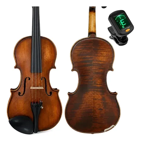 Violino 4/4 Marinos Cremona Maciço Regulado Luthier Afinador Marrom