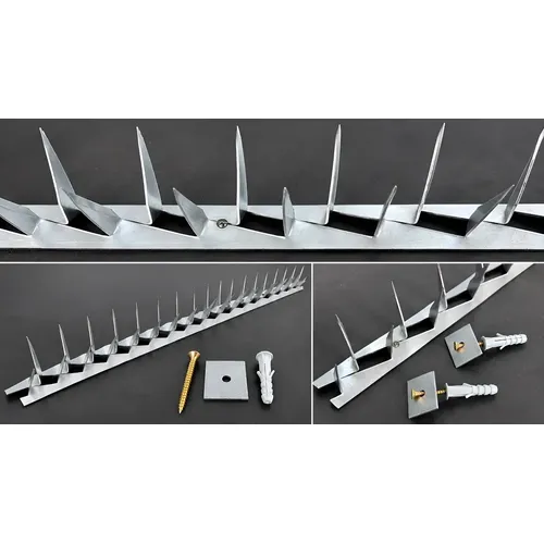 Kit 4 Lança Mandibula P/ Muro (4 Metros) Cinza