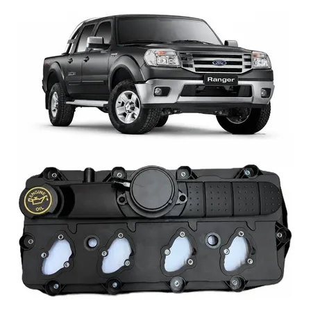 Tampa Comando De Válvulas Ford Ranger 3.0 Power Stroke Mwm Preto