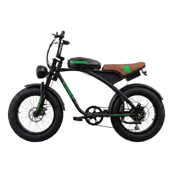 Bicicleta Elétrica Voyager 750w Preto/verde