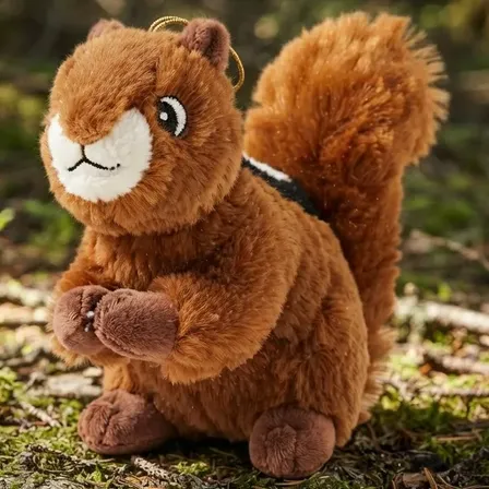 Pelúcia Esquilo 25cm Brinquedo Infantil Presente Decoração Esquilo