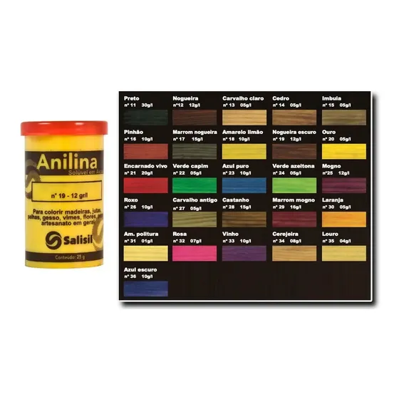 Kit 3 Anilina Para Cabelo, Madeira, Artesanato 25g Salisil