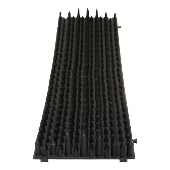 Espicula Espanta Pombo Gato Protetor Espinho Muro 10pç Preto
