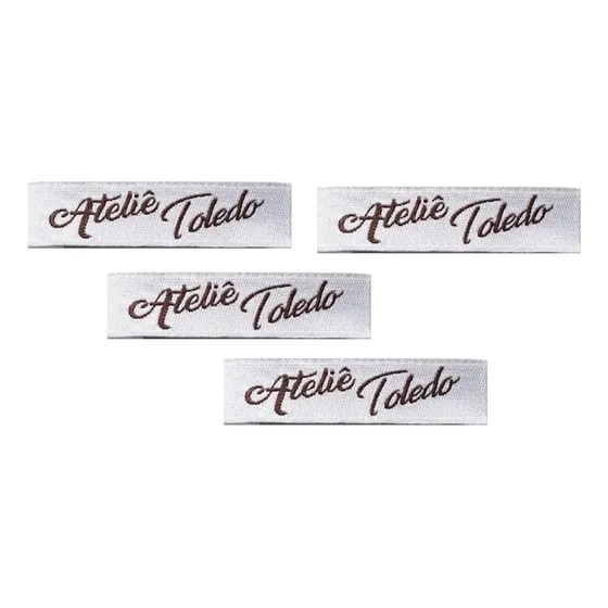 Etiqueta Palito Bordada Personalizada Alta Defin 1000 Unid