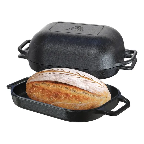 Assadeira De Pão Levain Forno Holandes Dutch Oven 2 Em 1