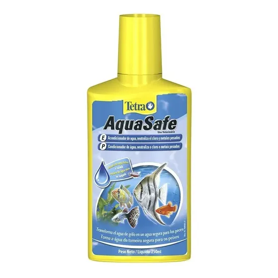 Tetra Aquasafe 250ml - Neutraliza Cloro E Metais Pesados