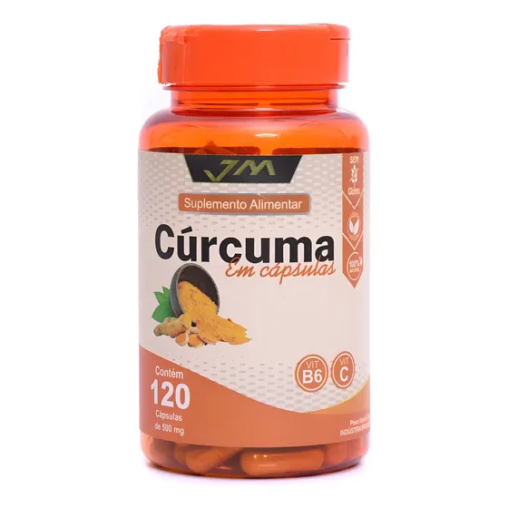 Curcuma Original 500mg 120 Capsulas - Jmsuplementos