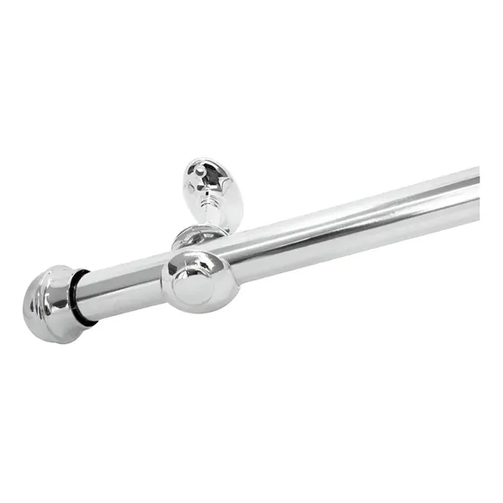 Kit Varao Para Cortina 1,5mts Cromado C/1 Peça