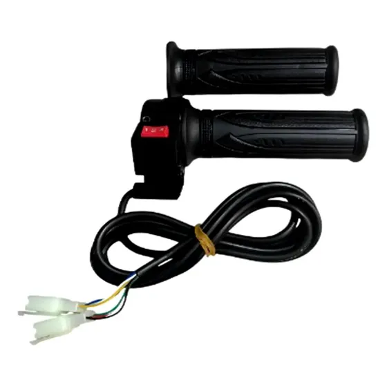 Acelerador Bicicleta Eletrica 6 Fios 36v 48v 60v Adaptação Preto
