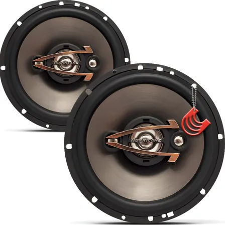 Alto Falante Quadriaxial 6 Polegadas Hurricane Qr6 320w Par Cinza/preto