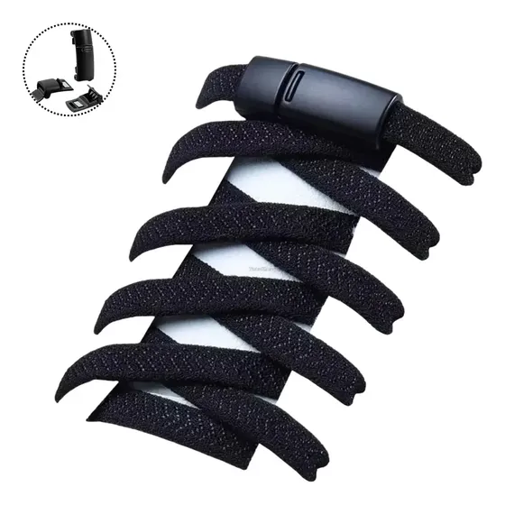 Fecho Magnético + Cadarço Cordão Elastico Para Tênis + Cores