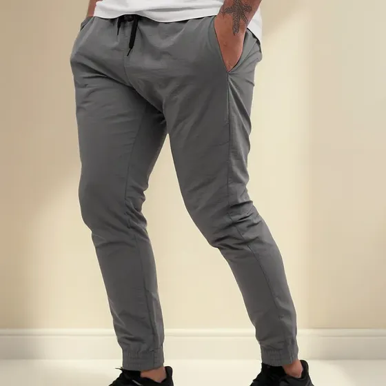 Calça Tactel Jogger Premium Fitness Academia 2 Bolsos 016