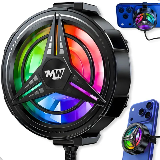 Cooler Para Celular Gamer Resfriador Rgb Mw11 Ventilação