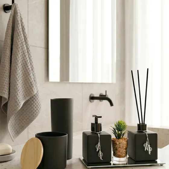 Kit Banheiro Kit Lavabo Aromatizador De Ambiente Saboneteira
