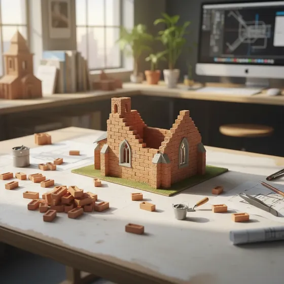 Mini Tijolos 200un Miniatura Eng.arq Maquete Diorama Criança