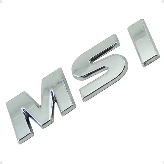 Emblema Msi Pequeno Fox Gol Voyage Polo G5 G6 Cromado