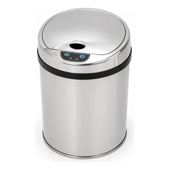 Lixeira Inox Automática Sensor 9 Lts