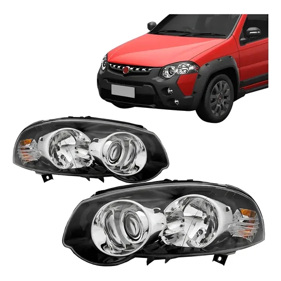 Par Farol Siena Strada Adventure 2009 À 2012 Máscara Negra