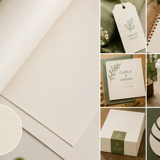 Papel Reciclado - 180g/m2 A4 Com 250 Folhas