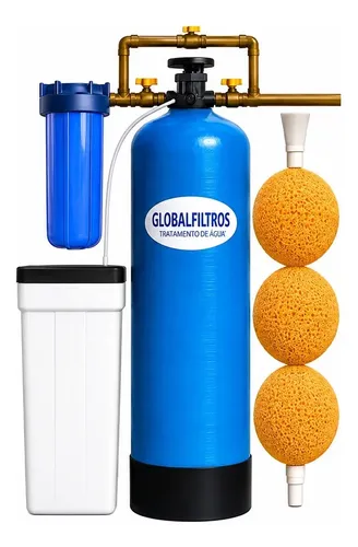 Filtro Central Abrandador Dureza Cálcio E Magnésio Gbf750l/h