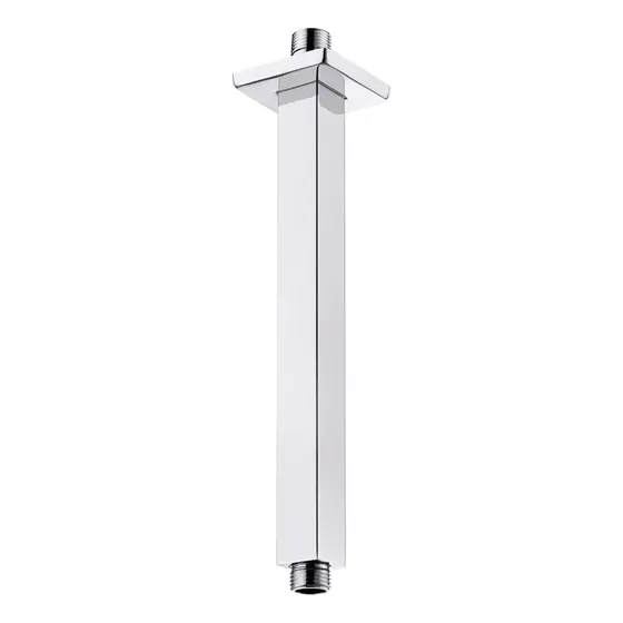 Braço Tubo Inox Quadrado Teto Ducha Chuveiro Máxima Metais