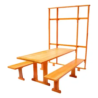 Mesa De Parede Rústica Madeira Maciça Churrasco 2,20m Cerejeira