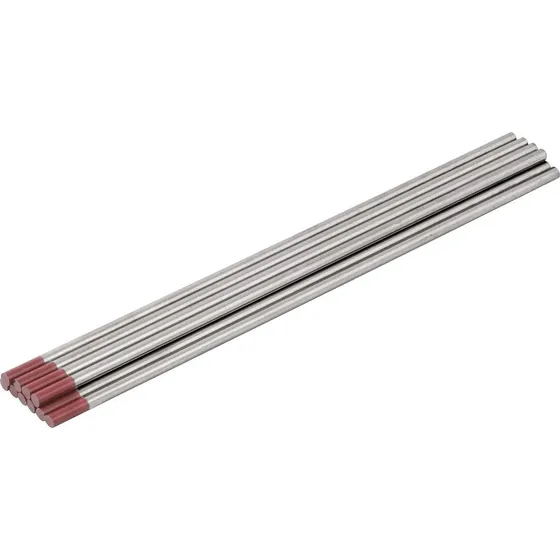 Eletrodo Tungstênio 2,4mm Vermelho Com Tório Com 10 Peças -