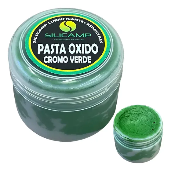 Pasta De Óxido Cromo Verde Polimento Lapidação Pedras Vidros