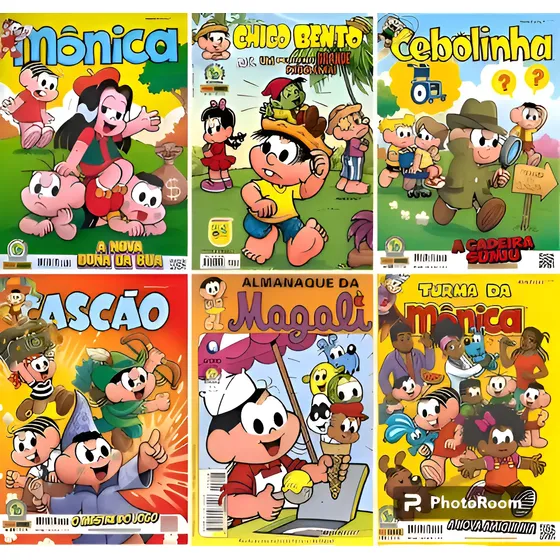 Turma Da Mônica Kit Com 10 Gibis Novos Sem Repetição.