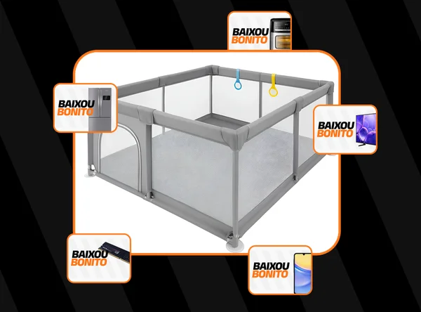 Cercadinho Para Bebê Infantil Chiqueirinho 127x127cm Pipdip