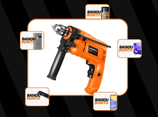 Furadeira com Impacto Mondial 650W FI-RH-01M