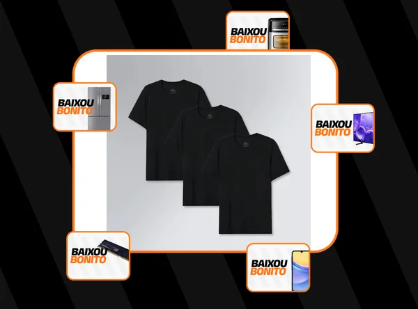 Kit 3 Camisetas Tech T-shirt Masculino Insider
