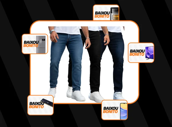 Kit 3 Calça Jeans Masculina Skinny Promoção Black Friday