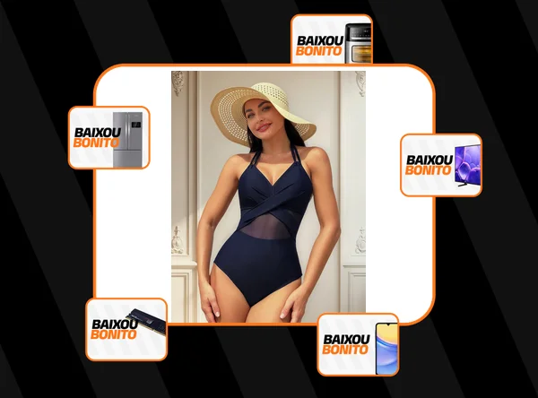 Maiô Feminino Surf Com Recorte Tule Verão Praia