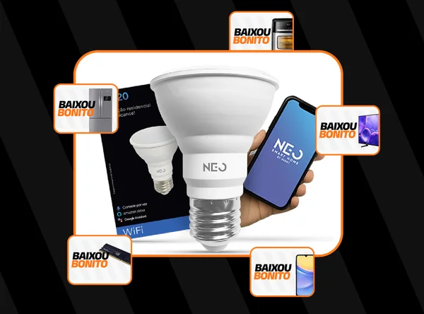 Lampada Led Par20 Smart Wi-fi 7w Rgb E27 Neo By Avant