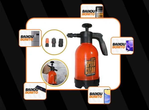 Snow Foam Manual Para Lavar Carro E Moto Speed Clean Kers Co Cor Laranja
